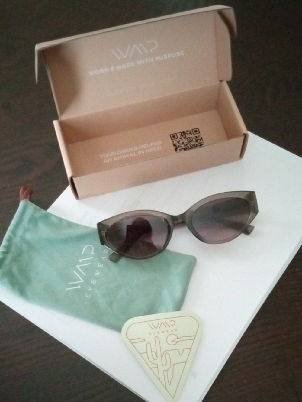 WearMe Pro Cat Eye Women's Green Sunglasses